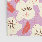 Bold flowers in my garden on chaly pink Poster Gallery Image 3