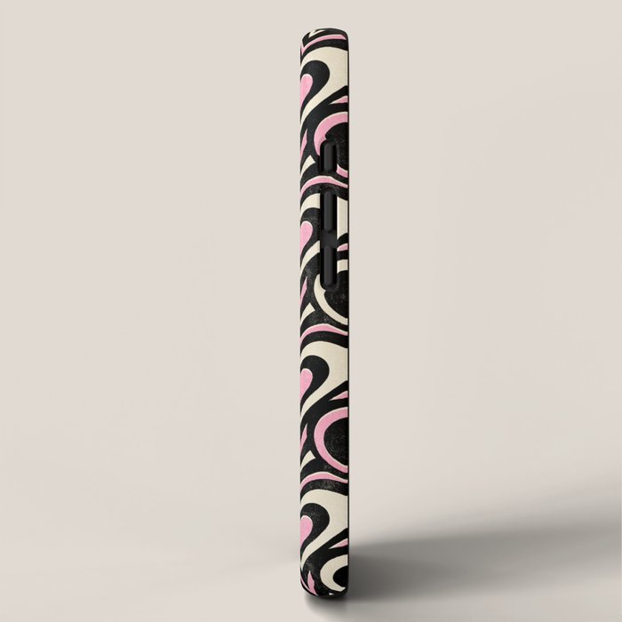 Sweethearts - black, pink, and cream  iPhone Case Gallery Image 2