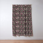 Sweethearts - black, pink, and cream  Window Curtain Gallery Image 3