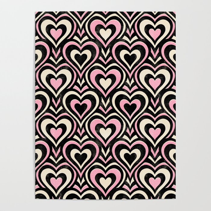 Sweethearts - black, pink, and cream  Poster Gallery Image 4
