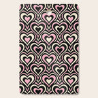 Sweethearts - black, pink, and cream  Cutting Board Gallery Image 1