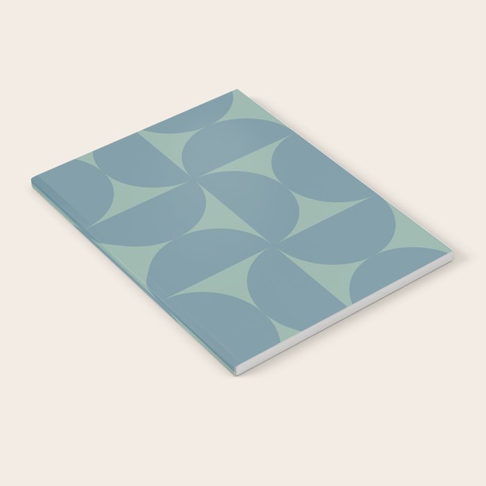 Bauhaus Mid Century Modern Geometric V Notebook Gallery Image 2