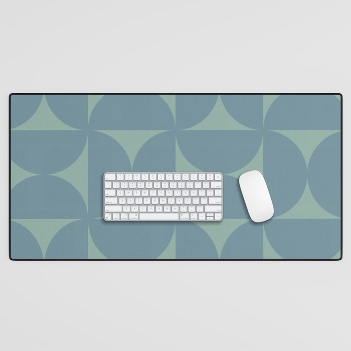 Bauhaus Mid Century Modern Geometric V Desk Mat Gallery Image 1