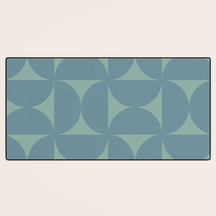 Bauhaus Mid Century Modern Geometric V Desk Mat Gallery Image 3