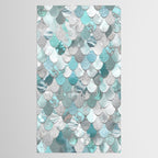 Mermaid Aqua and Grey Tablecloth Gallery Image 2
