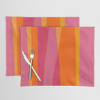 Orange Hot Pink Yellow Bright Modern Artwork Placemat Gallery Image 1