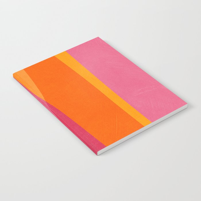 Orange Hot Pink Yellow Bright Modern Artwork Notebook Gallery Image 2