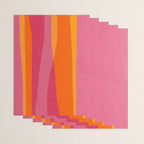 Orange Hot Pink Yellow Bright Modern Artwork Wrapping Paper Gallery Image 3