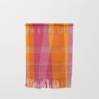 Orange Hot Pink Yellow Bright Modern Artwork Wall Hanging Gallery Image 1