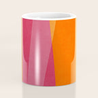 Orange Hot Pink Yellow Bright Modern Artwork Coffee Mug Gallery Image 4