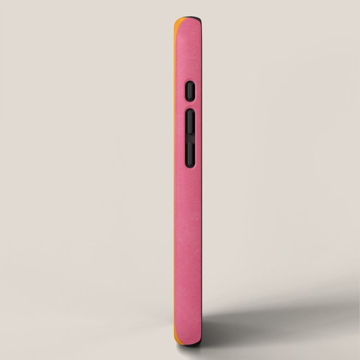 Orange Hot Pink Yellow Bright Modern Artwork iPhone Case Gallery Image 2