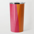 Orange Hot Pink Yellow Bright Modern Artwork Travel Mug Gallery Image 1