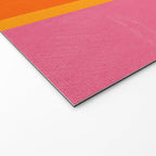 Orange Hot Pink Yellow Bright Modern Artwork Welcome Mat Gallery Image 2