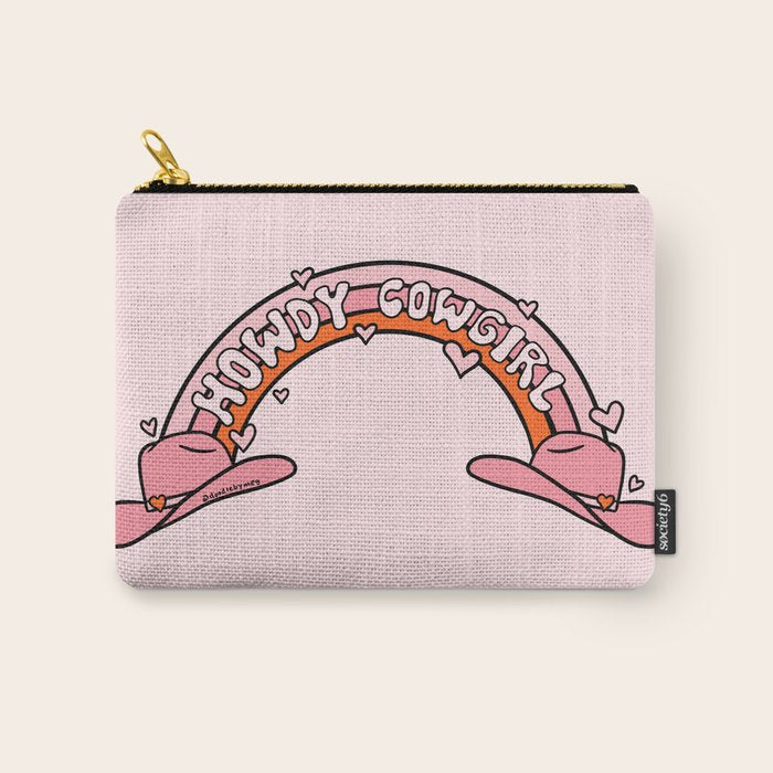 Howdy Cowgirl Carry All Pouch Gallery Image 1