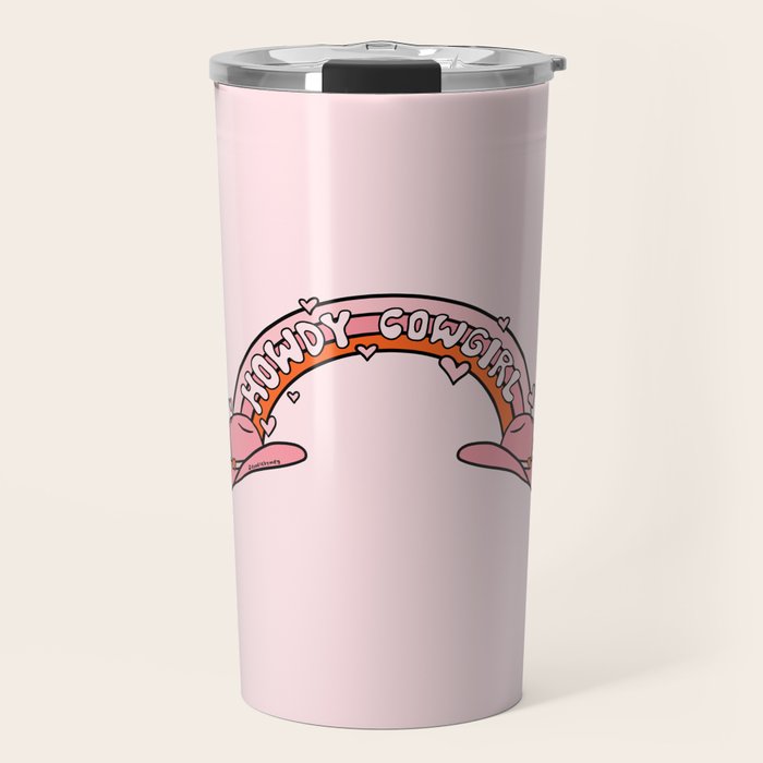 Howdy Cowgirl Travel Mug Gallery Image 1