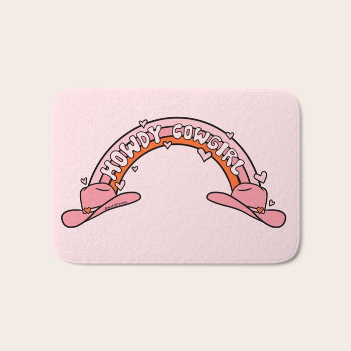 Howdy Cowgirl Bath Mat Gallery Image 1