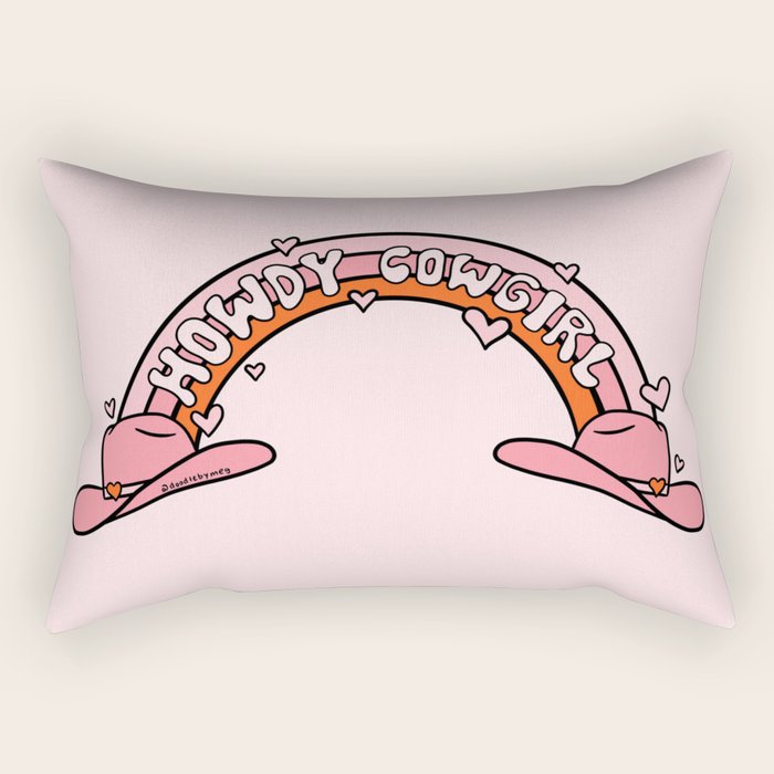 Howdy Cowgirl Rectangular Pillow Gallery Image 1