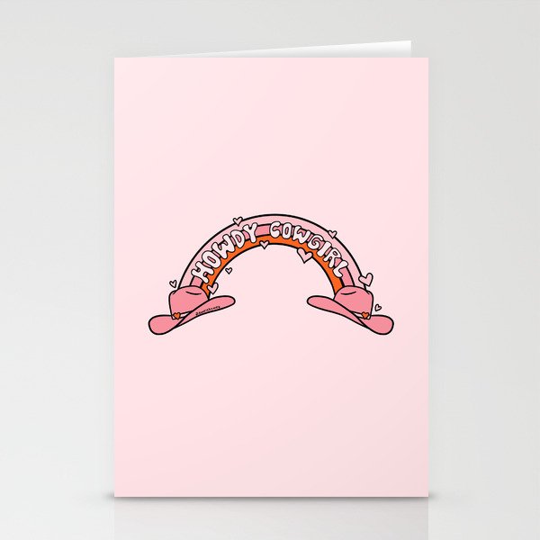 Howdy Cowgirl Stationery Card Gallery Image 1