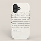 Ralph Waldo Emerson quote. To laugh often and much; to win the respect of the intelligent people and iPhone Case Gallery Image 1