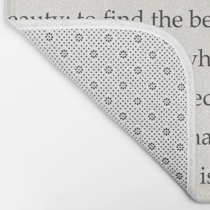 Ralph Waldo Emerson quote. To laugh often and much; to win the respect of the intelligent people and Bath Mat Gallery Image 2