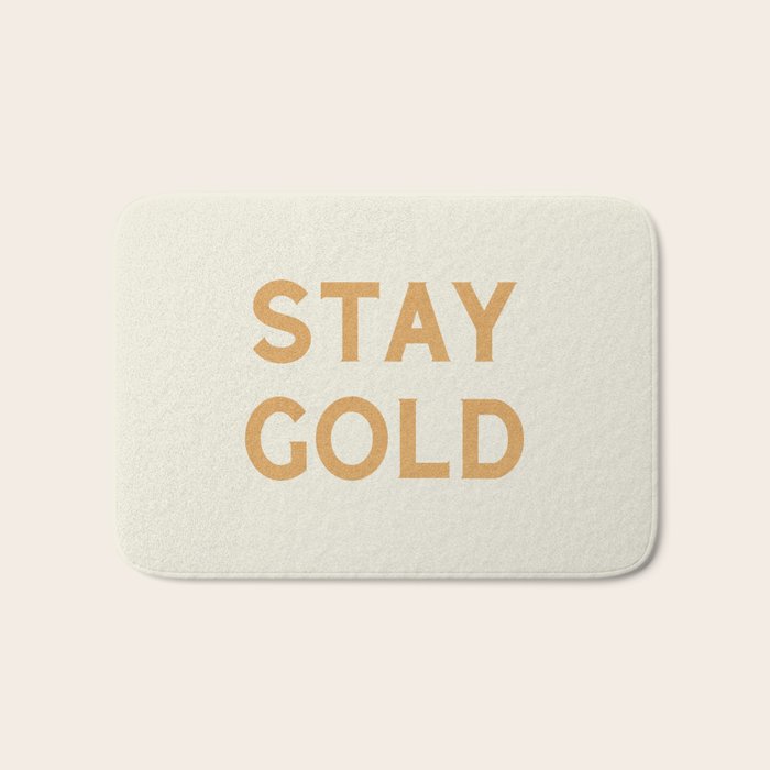 Stay Golden Bath Mat Gallery Image 1