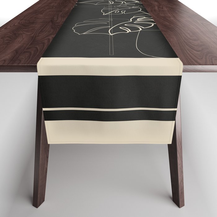 Minimal Window With Potted Plants 3 Table Runner Gallery Image 1