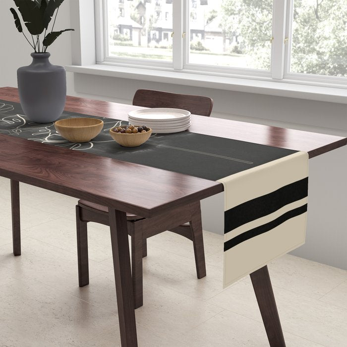 Minimal Window With Potted Plants 3 Table Runner Gallery Image 2