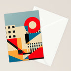Dream Geometric City Stationery Card Gallery Image 2