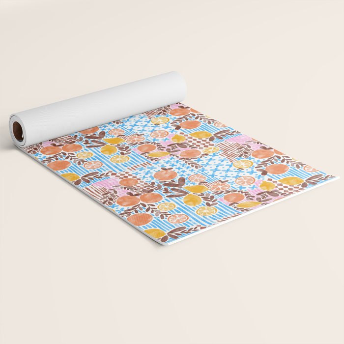 Citrus Fusion Extravaganza Yoga Mat Gallery Image 2