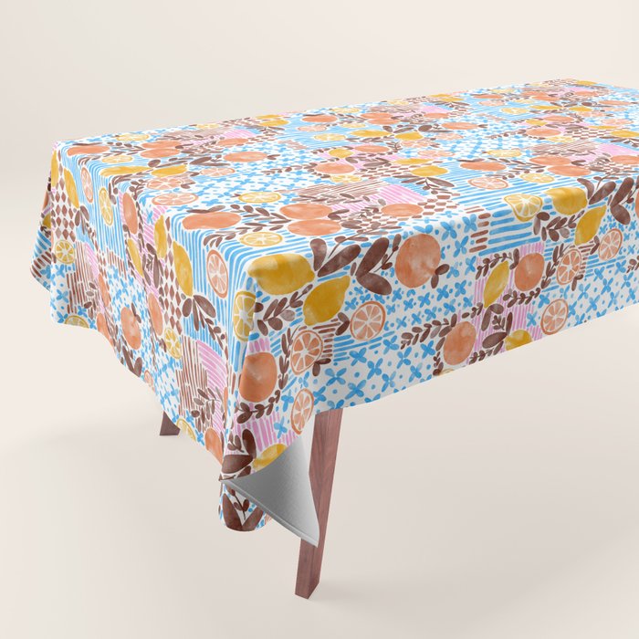 Citrus Fusion Extravaganza Tablecloth