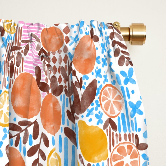 Citrus Fusion Extravaganza Window Curtain Gallery Image 2