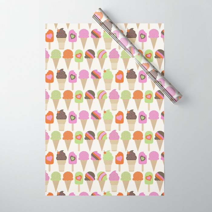 i love ice cream Wrapping Paper Gallery Image 1