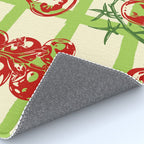 Tomato Garden Picnic Pattern Illustration Rug Gallery Image 4