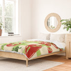 Tomato Garden Picnic Pattern Illustration Duvet Cover Gallery Image 2