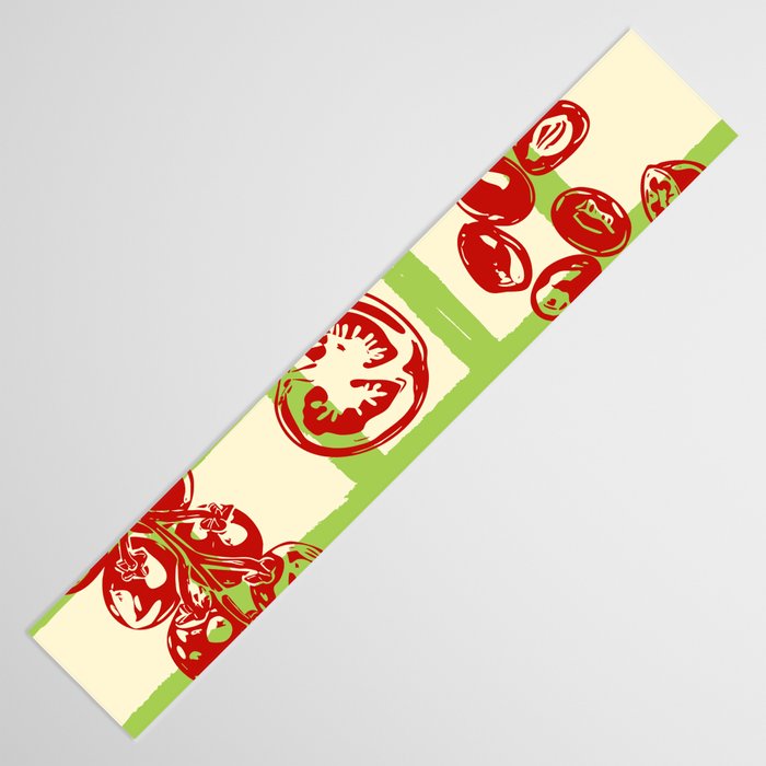 Tomato Garden Picnic Pattern Illustration Table Runner Gallery Image 3