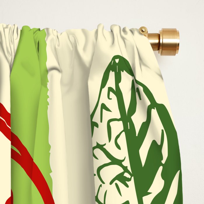Tomato Garden Picnic Pattern Illustration Window Curtain Gallery Image 2