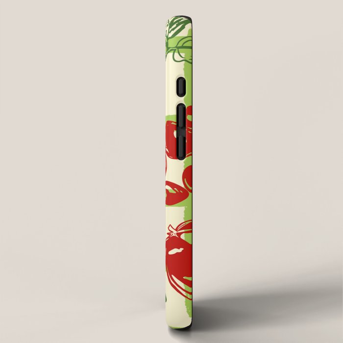 Tomato Garden Picnic Pattern Illustration iPhone Case Gallery Image 2