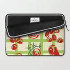 Tomato Garden Picnic Pattern Illustration Laptop Sleeve Gallery Image 2