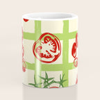 Tomato Garden Picnic Pattern Illustration Coffee Mug Gallery Image 4