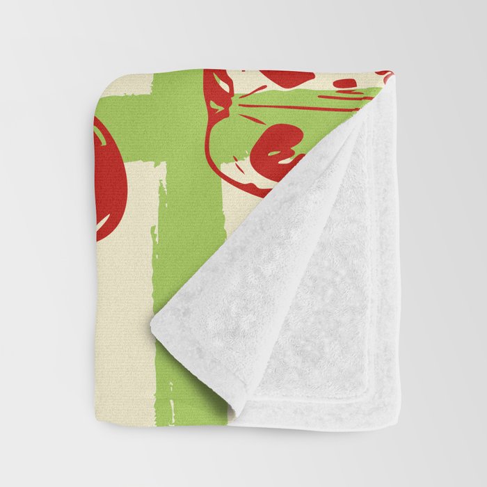 Tomato Garden Picnic Pattern Illustration Throw Blanket Gallery Image 3