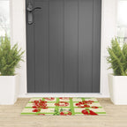 Tomato Garden Picnic Pattern Illustration Welcome Mat Gallery Image 3