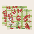 Tomato Garden Picnic Pattern Illustration Placemat Gallery Image 1