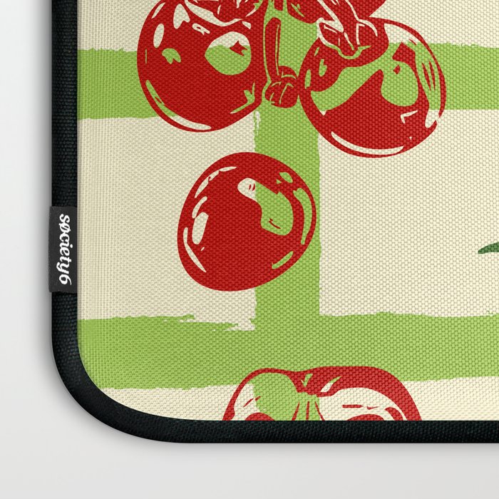 Tomato Garden Picnic Pattern Illustration Laptop Sleeve Gallery Image 3