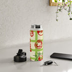 Tomato Garden Picnic Pattern Illustration Water Bottle Gallery Image 4