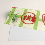 Tomato Garden Picnic Pattern Illustration Wrapping Paper Gallery Image 2