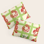 Tomato Garden Picnic Pattern Illustration Pillow Sham Gallery Image 3