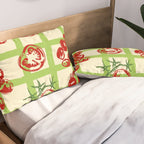 Tomato Garden Picnic Pattern Illustration Pillow Sham Gallery Image 2