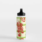 Tomato Garden Picnic Pattern Illustration Water Bottle Gallery Image 3