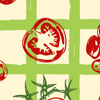 Tomato Garden Picnic Pattern Illustration Coffee Mug Gallery Image 2