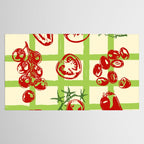 Tomato Garden Picnic Pattern Illustration Tablecloth Gallery Image 2